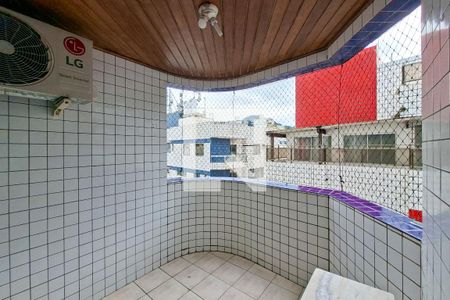 Varanda da sala de apartamento para alugar com 1 quarto, 63m² em Canto do Forte, Praia Grande
