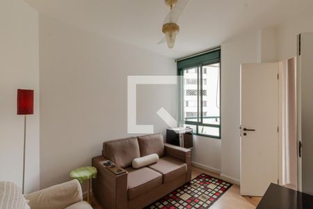 Sala de TV de apartamento para alugar com 3 quartos, 127m² em Moema, São Paulo