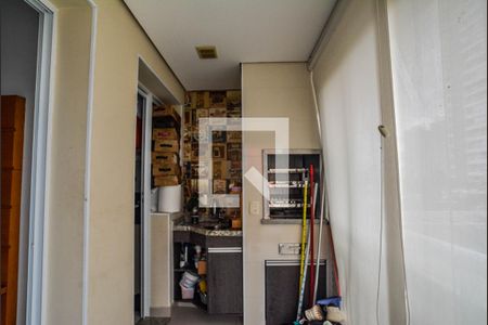 Varanda da Sala de apartamento à venda com 2 quartos, 67m² em Vila Homero Thon, Santo André