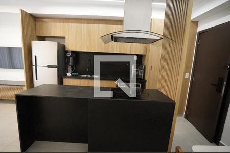 Sala/cozinha de apartamento à venda com 2 quartos, 63m² em Setor Bueno, Goiânia