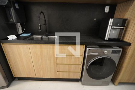 Sala/cozinha de apartamento à venda com 2 quartos, 63m² em Setor Bueno, Goiânia