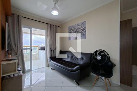 Sala de apartamento para alugar com 1 quarto, 55m² em Aviação, Praia Grande