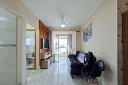 Sala de apartamento para alugar com 1 quarto, 55m² em Aviação, Praia Grande