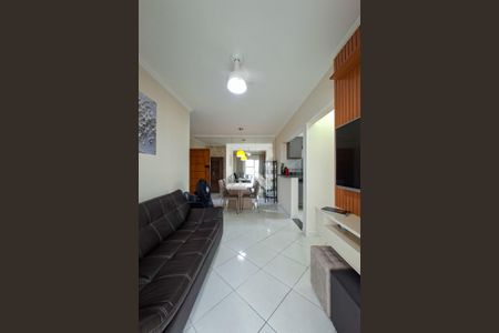 Sala de apartamento para alugar com 1 quarto, 55m² em Aviação, Praia Grande