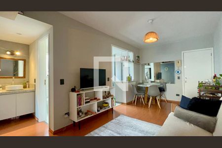 Sala de apartamento para alugar com 1 quarto, 48m² em Pinheiros, São Paulo
