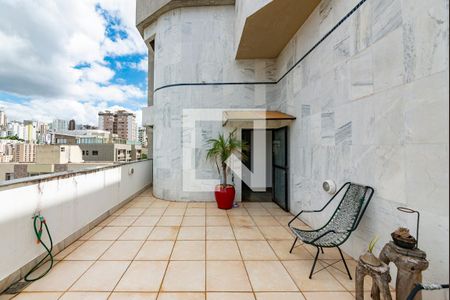Varanda da Sala de apartamento à venda com 4 quartos, 190m² em Gutierrez, Belo Horizonte