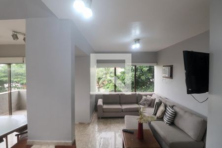 Sala de apartamento para alugar com 5 quartos, 489m² em Vila Julia, Guarujá