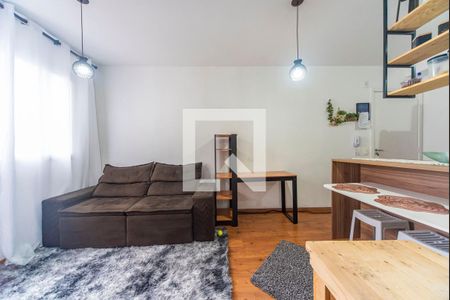 Sala de apartamento para alugar com 2 quartos, 47m² em Parque Sao Vicente, Santo André