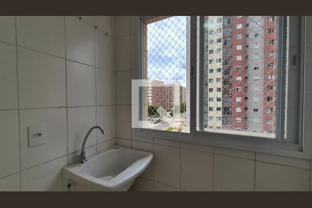 Cozinha e Área de Serviço de apartamento para alugar com 2 quartos, 53m² em Residencial Paraiso, Várzea Paulista