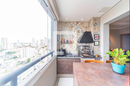 Varanda Gourmet de apartamento à venda com 2 quartos, 80m² em Campestre, Santo André