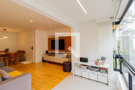 Varanda da Sala de apartamento para alugar com 3 quartos, 112m² em Cidade Monções, São Paulo