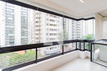 Varanda da Sala de apartamento para alugar com 3 quartos, 112m² em Cidade Monções, São Paulo