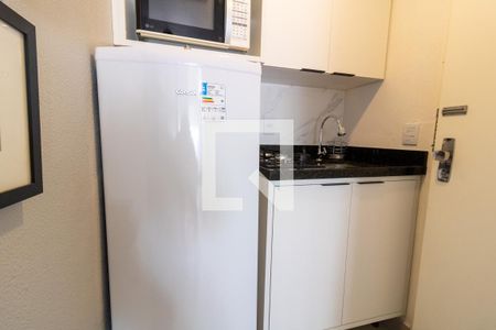 Cozinha de kitnet/studio para alugar com 1 quarto, 26m² em Centro Histórico, Porto Alegre