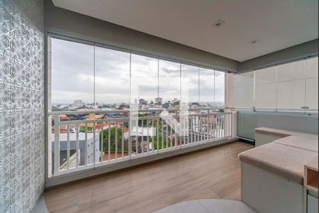 Varanda da Sala de apartamento para alugar com 2 quartos, 62m² em Vila Apiai, Santo André