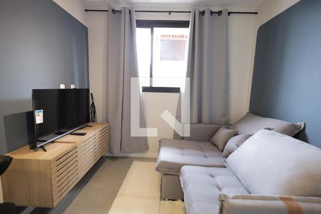 Sala de apartamento para alugar com 1 quarto, 80m² em Jardim, Santo André