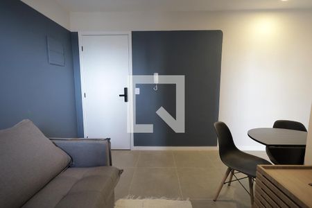 Sala de apartamento para alugar com 1 quarto, 80m² em Jardim, Santo André