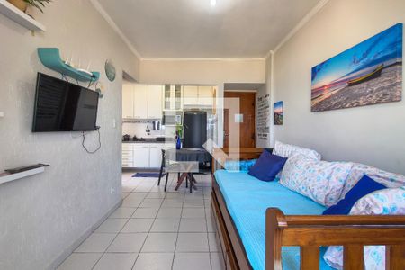 Sala de apartamento para alugar com 1 quarto, 36m² em Real, Praia Grande