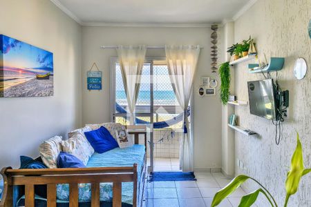 Sala de apartamento para alugar com 1 quarto, 36m² em Real, Praia Grande