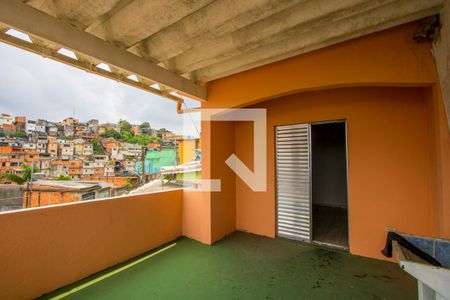 Varanda do quarto/Área de serviço de casa para alugar com 2 quartos, 100m² em Vila Suíça, Santo André