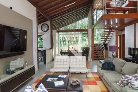 sala de casa de condomínio à venda com 3 quartos, 220m² em Vereda das Gerais, Nova Lima