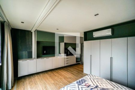 Sala quarto e cozinha de kitnet/studio para alugar com 1 quarto, 36m² em Vila Gomes Cardim, São Paulo