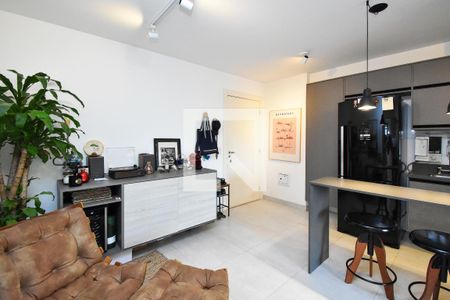 sala de estar 1 de apartamento à venda com 2 quartos, 70m² em Vila Madalena, São Paulo