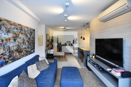 sala de estar 2 de apartamento à venda com 2 quartos, 70m² em Vila Madalena, São Paulo