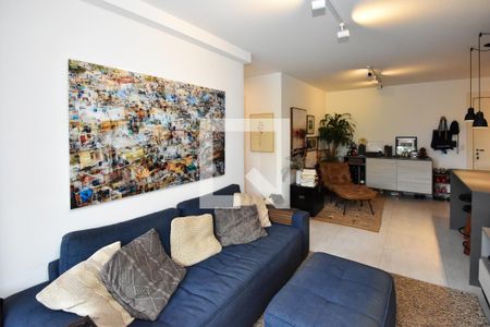 sala de estar 2 de apartamento à venda com 2 quartos, 70m² em Vila Madalena, São Paulo