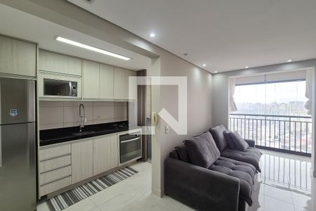 Sala de apartamento à venda com 1 quarto, 42m² em Jardim Olavo Bilac, São Bernardo do Campo