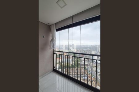 Varanda da Sala de apartamento à venda com 1 quarto, 42m² em Jardim Olavo Bilac, São Bernardo do Campo