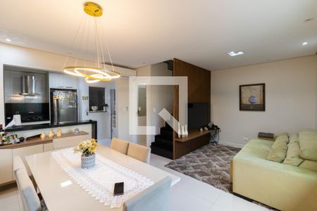 Sala e Cozinha  de casa de condomínio à venda com 3 quartos, 154m² em Vila Ré, São Paulo