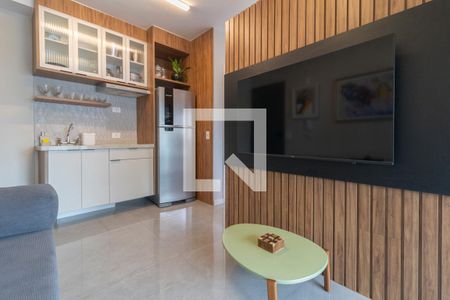 Sala de apartamento para alugar com 1 quarto, 42m² em Indianópolis, São Paulo