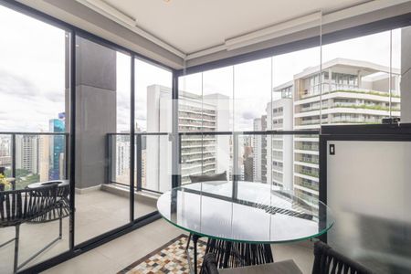 Varanda de apartamento para alugar com 1 quarto, 42m² em Indianópolis, São Paulo