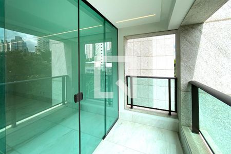 Varanda da Sala de apartamento para alugar com 3 quartos, 93m² em Funcionários, Belo Horizonte