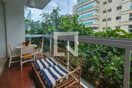 varanda  de apartamento para alugar com 3 quartos, 126m² em Jardim Vitoria, Guarujá