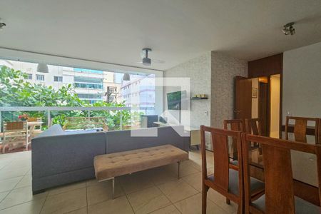 Sala de apartamento para alugar com 3 quartos, 126m² em Jardim Vitoria, Guarujá