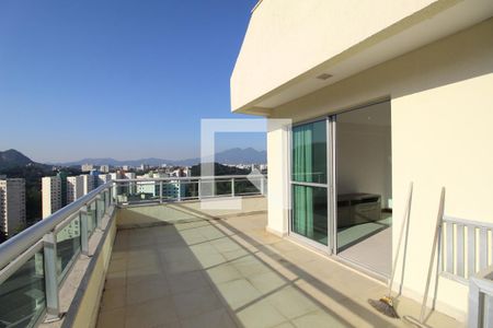 Sala - Varanda de kitnet/studio para alugar com 1 quarto, 85m² em Jacarepaguá, Rio de Janeiro