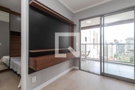 Sala/ Cozinha de apartamento para alugar com 1 quarto, 33m² em Jardim das Acacias, São Paulo