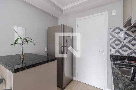 Sala/ Cozinha de apartamento para alugar com 1 quarto, 33m² em Jardim das Acacias, São Paulo