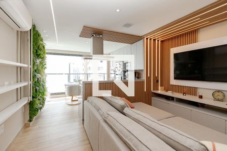 Sala de apartamento à venda com 2 quartos, 65m² em Campo Belo, São Paulo