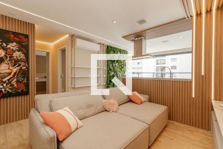 Sala de apartamento à venda com 2 quartos, 65m² em Campo Belo, São Paulo