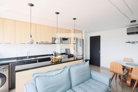 Sala / Cozinha  de apartamento à venda com 2 quartos, 52m² em Vila Gustavo, São Paulo