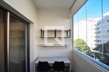 varanda quarto estudio de kitnet/studio à venda com 1 quarto, 24m² em Vila Madalena, São Paulo