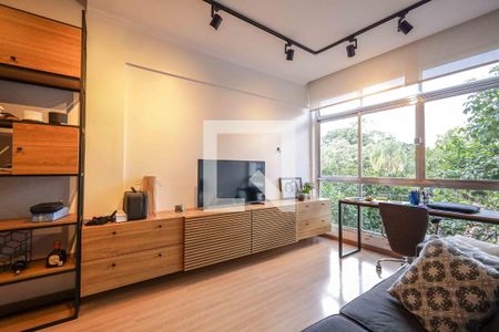 Sala de apartamento à venda com 1 quarto, 64m² em Petrópolis, Porto Alegre