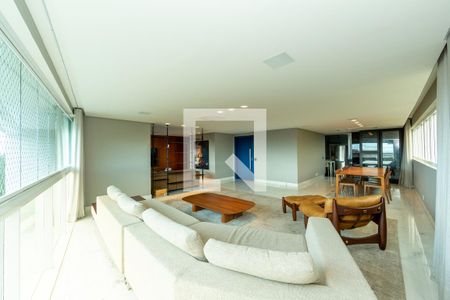 SALA de apartamento à venda com 4 quartos, 228m² em Santa Lúcia, Belo Horizonte