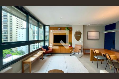 Sala de apartamento para alugar com 2 quartos, 89m² em Pinheiros, São Paulo