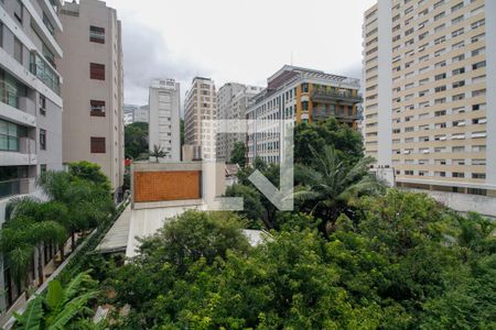 Vista da Sala de Estar e Jantar de apartamento à venda com 2 quartos, 105m² em Jardim America, São Paulo