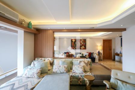 Sala de TV de apartamento à venda com 4 quartos, 258m² em Barcelona, São Caetano do Sul