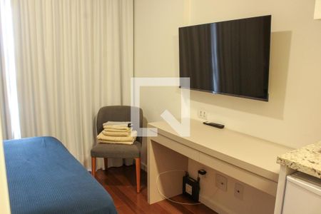 Quarto - Cortina Black-out de kitnet/studio à venda com 1 quarto, 22m² em Santa Ifigênia, São Paulo