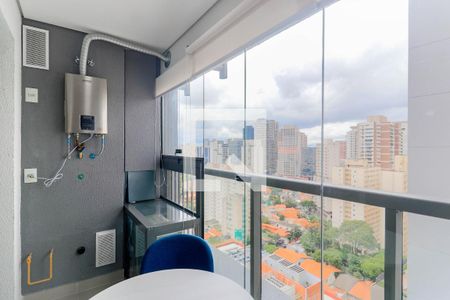 Varanda de kitnet/studio à venda com 1 quarto, 30m² em Santo Amaro, São Paulo